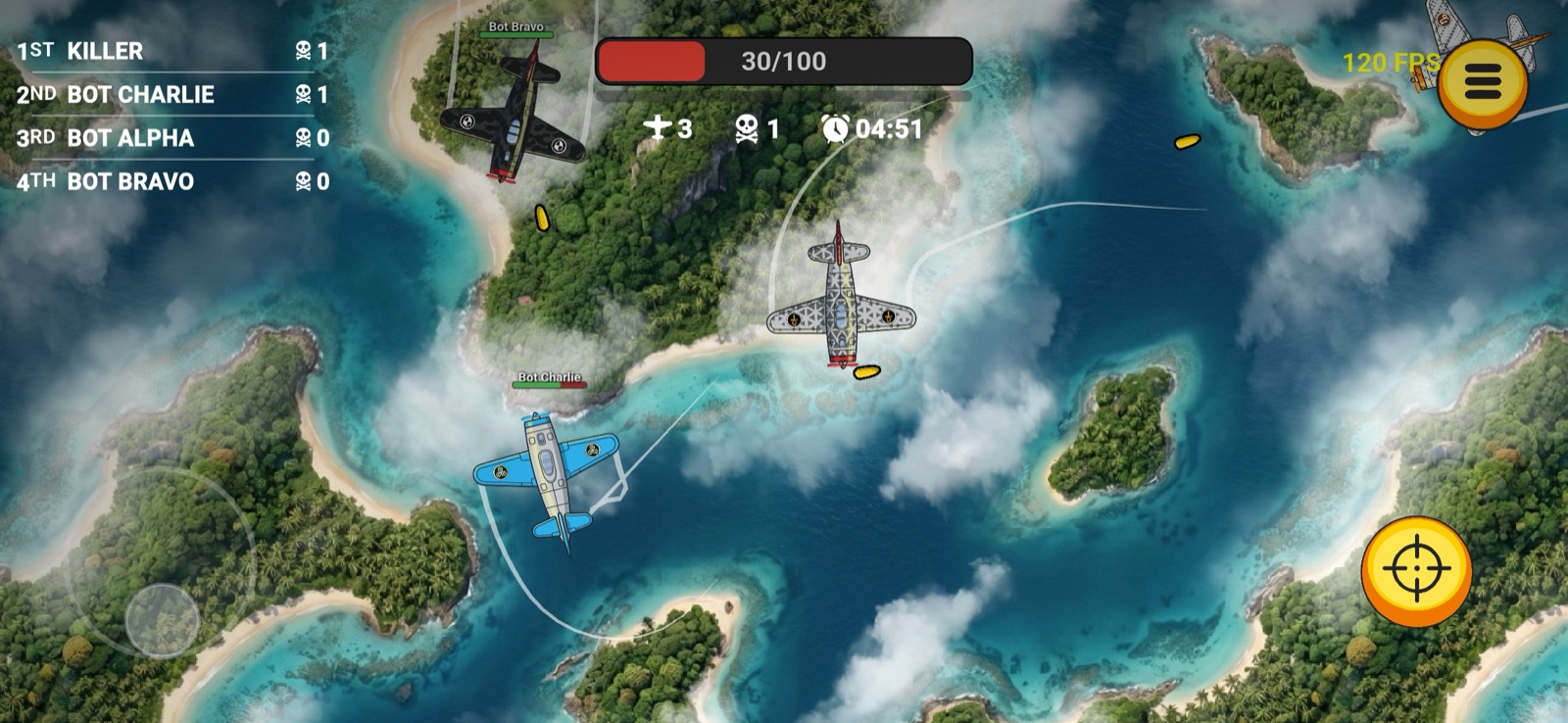 AerFire dogfight in progress