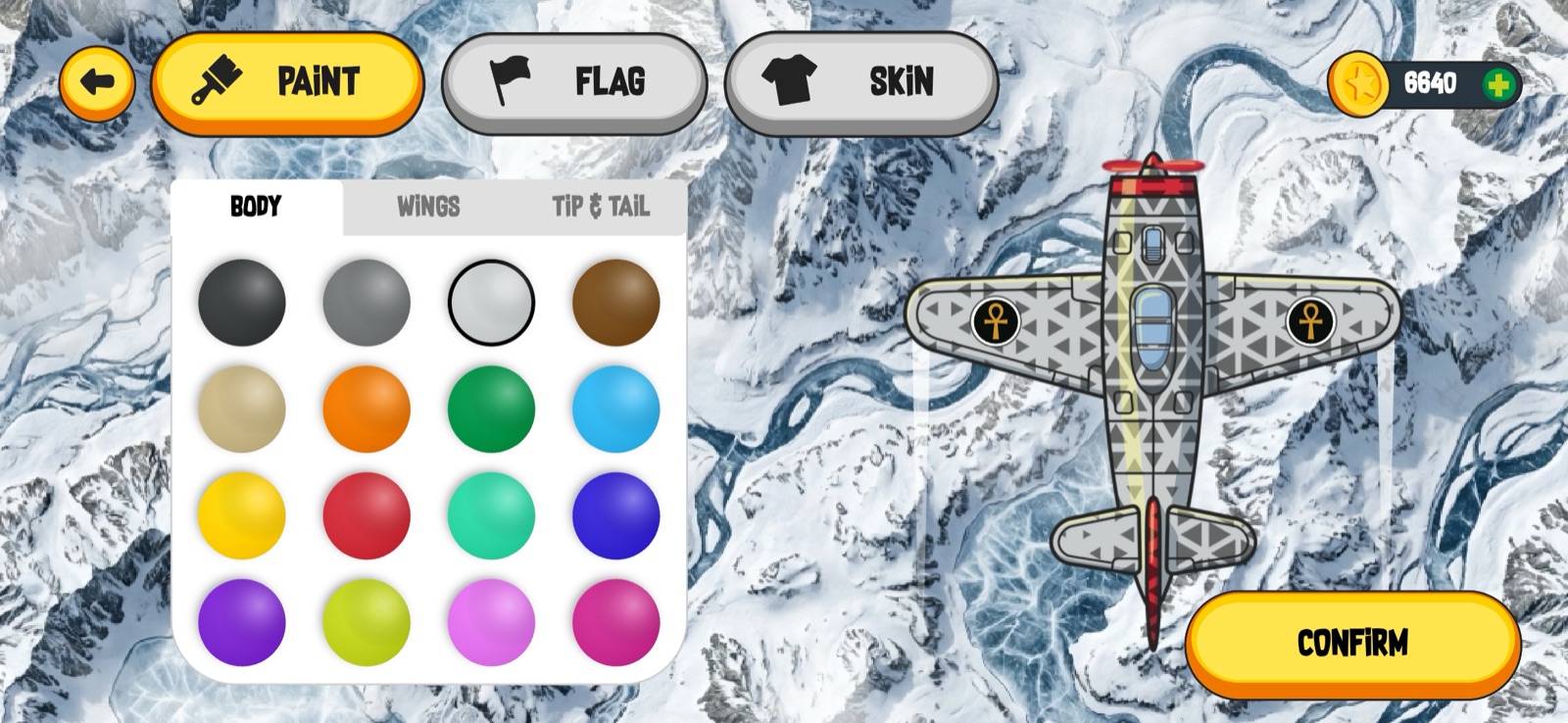 Plane customization hangar